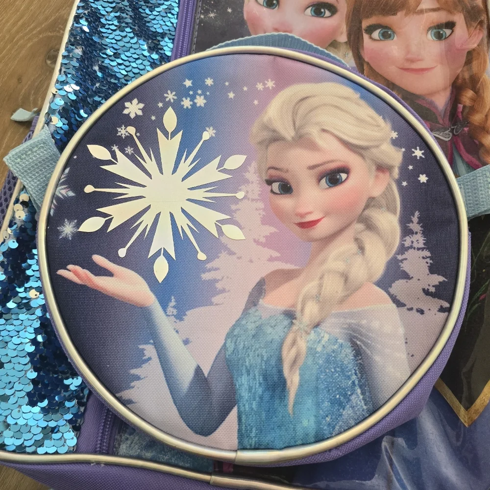 Two Piece Disney Frozen Set Backpack And Insulated Lunch Bag New